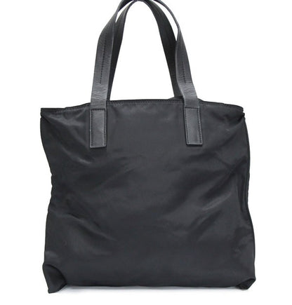 PRADA Triangle Logo Nylon Handbag Black Size ONE SIZE
