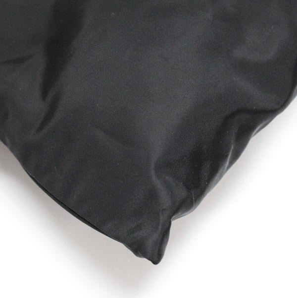 PRADA Triangle Logo Nylon Handbag Black Size ONE SIZE
