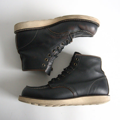 REDWING 8849 Classic Moc Toe Black Prairie Boots Size 8.5D