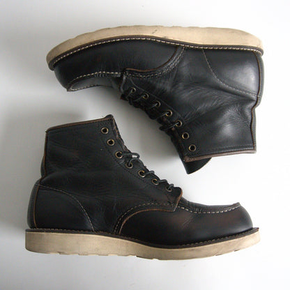 REDWING 8849 Classic Moc Toe Black Prairie Boots Size 8.5D