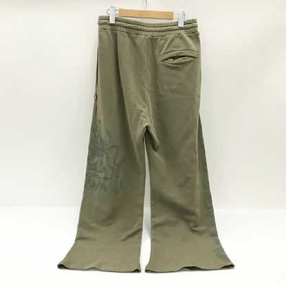 DIESEL Wide Leg Sweatpants Brown Size M