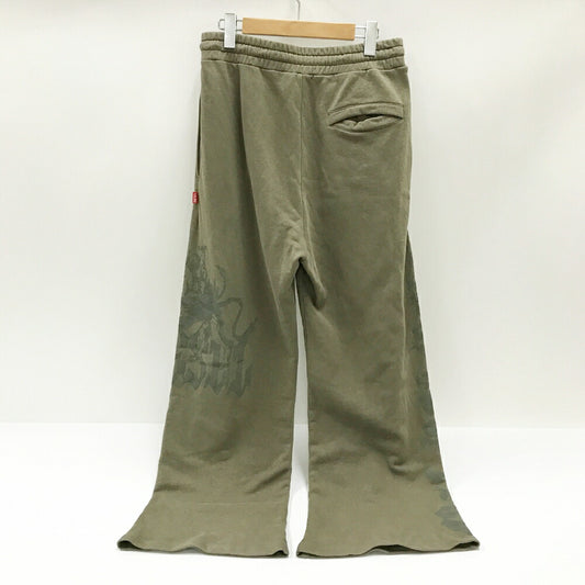 DIESEL Wide Leg Sweatpants Brown Size M