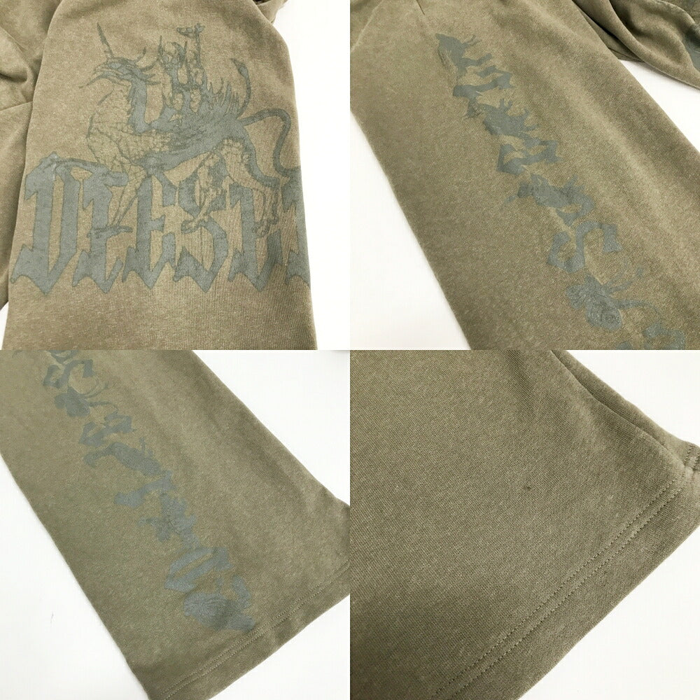 DIESEL Wide Leg Sweatpants Brown Size M