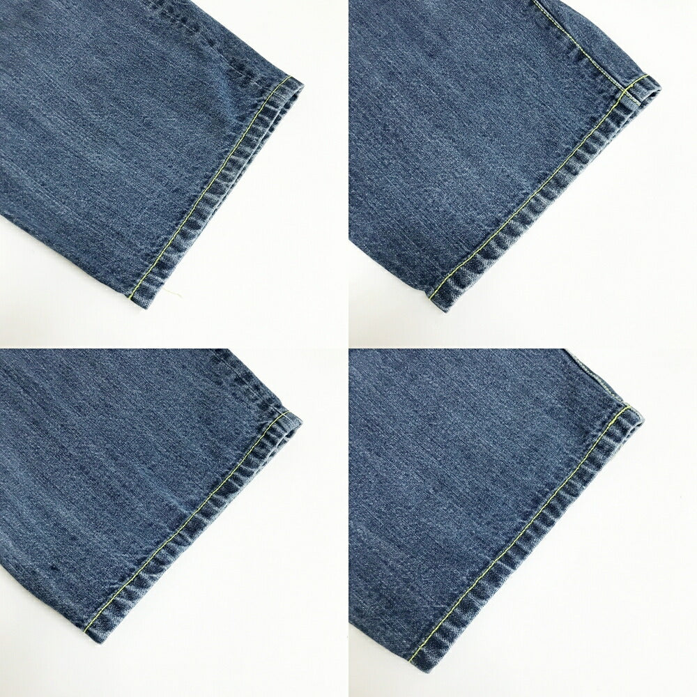 STUSSY Blue Back Paint Logo Denim Shorts Size 32