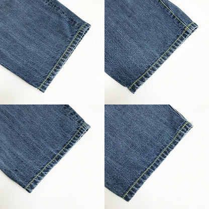 STUSSY Blue Back Paint Logo Denim Shorts Size 32