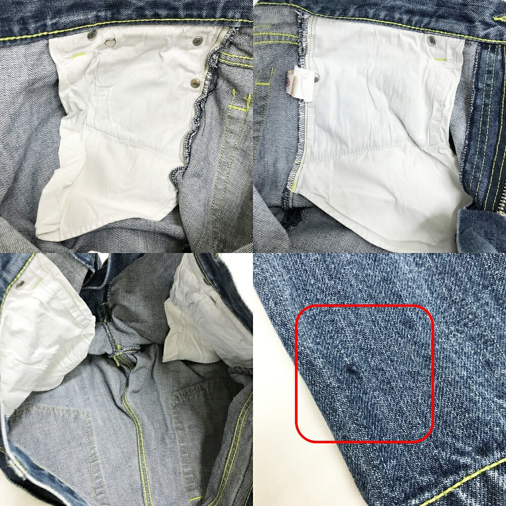 STUSSY Blue Back Paint Logo Denim Shorts Size 32