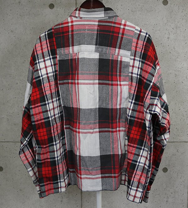 READYMADE Flannel Check Shirt Red Size 1