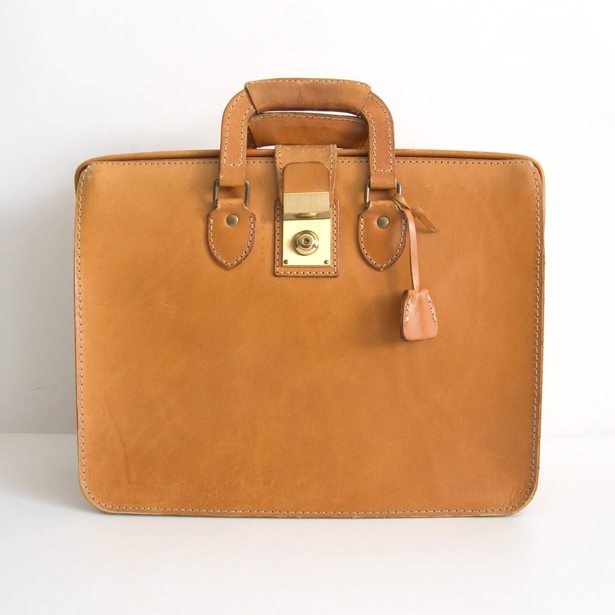 HERZ Two-Handle Leather Dalles Doctor's Bag Size ONE SIZE