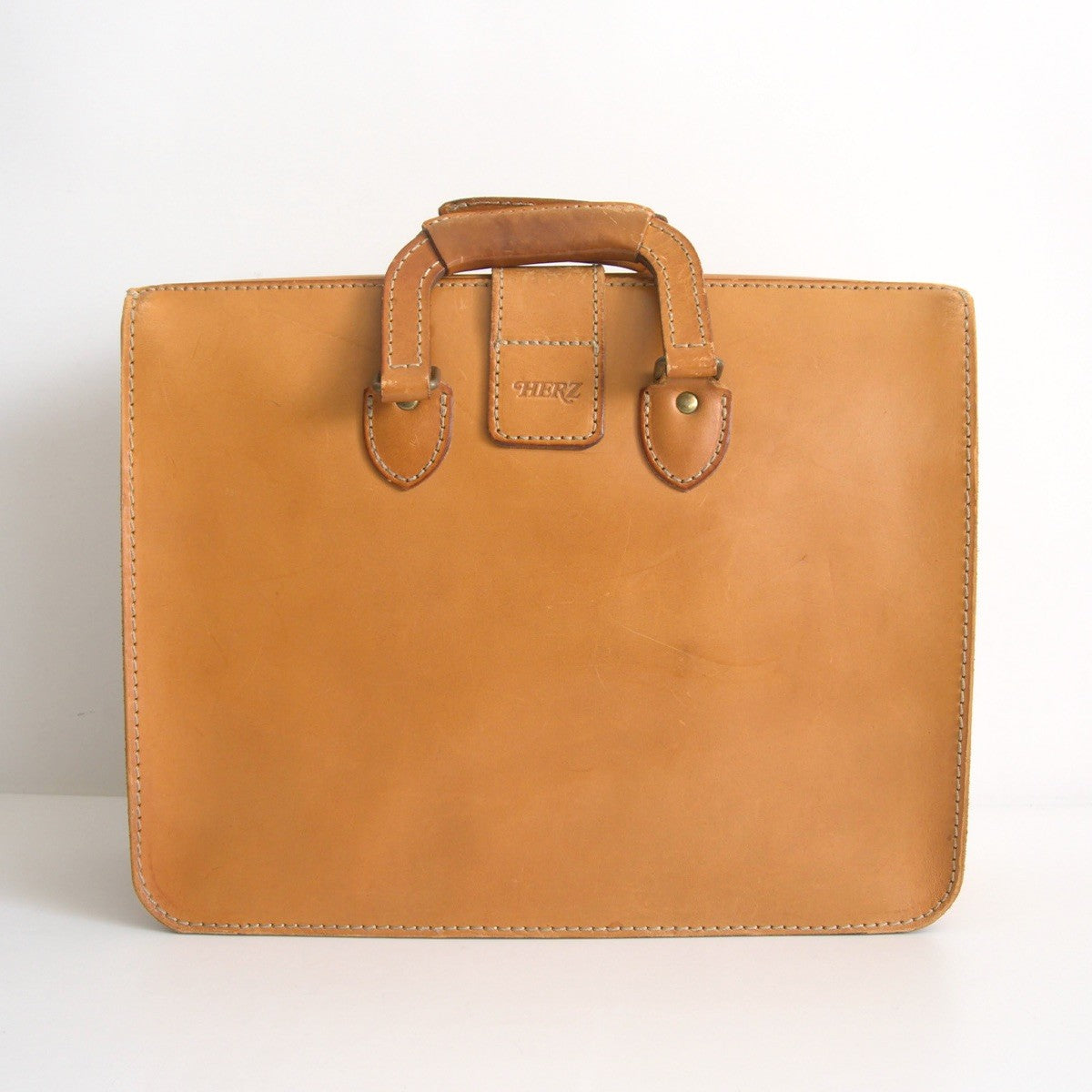 HERZ Two-Handle Leather Dalles Doctor's Bag Size ONE SIZE