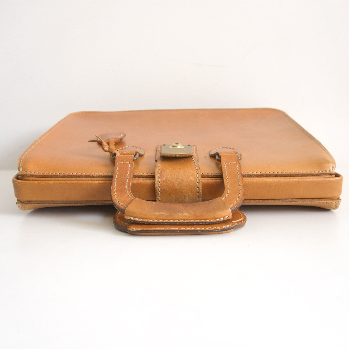 HERZ Two-Handle Leather Dalles Doctor's Bag Size ONE SIZE