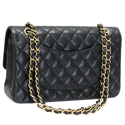 CHANEL Matelasse 25 Double Flap Bag Black Size ONE SIZE