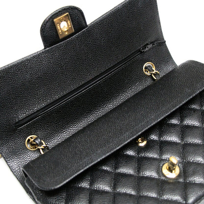 CHANEL Matelasse 25 Double Flap Bag Black Size ONE SIZE