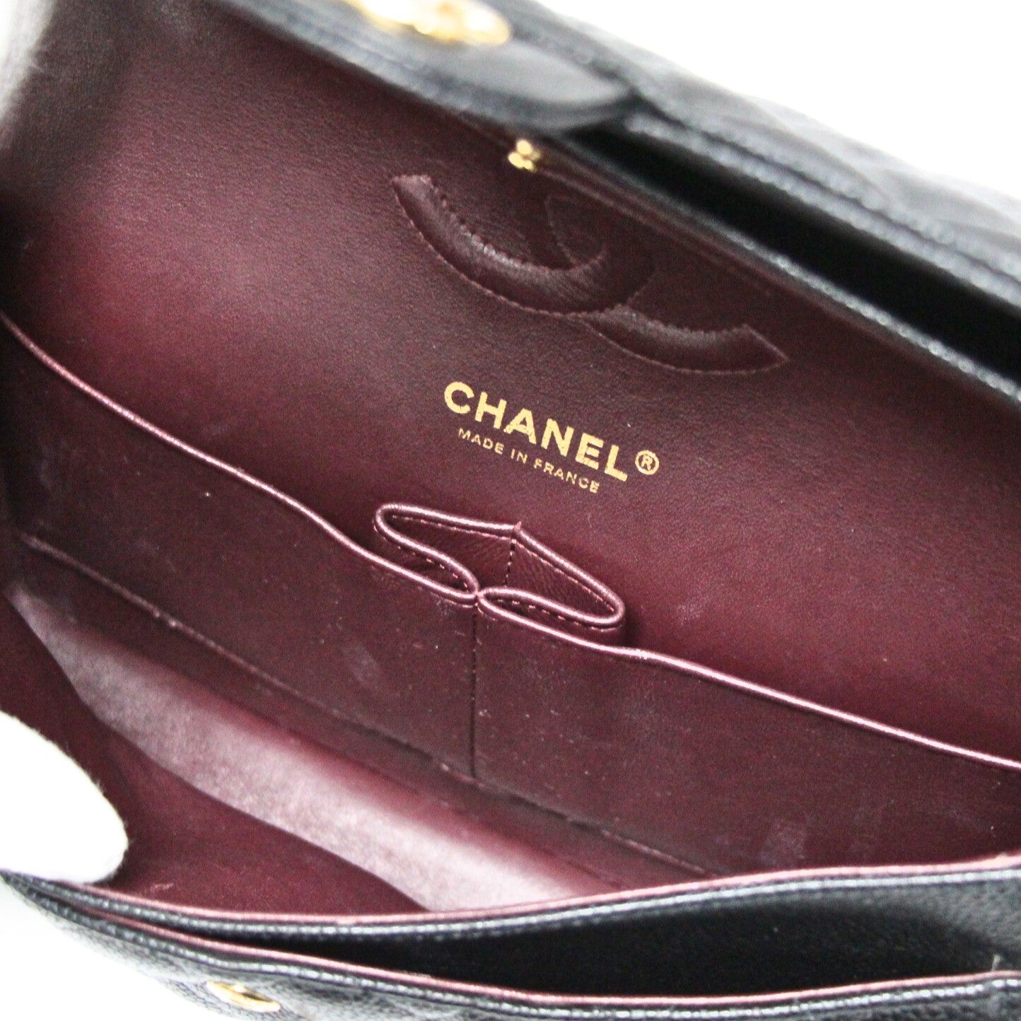 CHANEL Matelasse 25 Double Flap Bag Black Size ONE SIZE