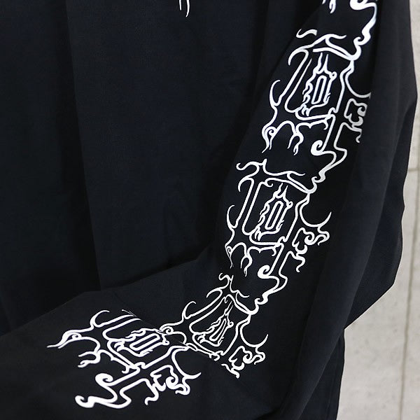 VETEMENTS AW25 COF Logo Longsleeve T-Shirt Black Size M