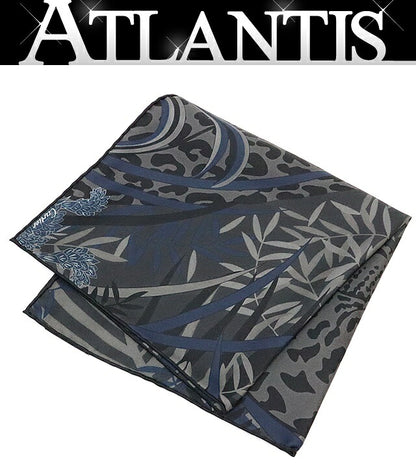 Cartier Leopard Print Silk Scarf Black Multi Size ONE SIZE