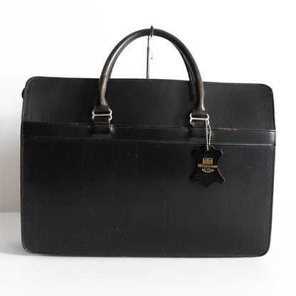 WHITEHOUSE COX Bridle Leather Briefcase Black Size ONE SIZE