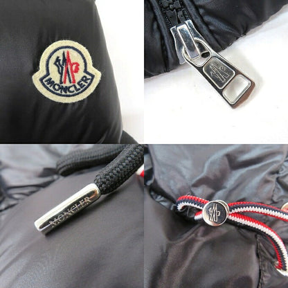 MONCLER LUIRO Hooded Down Vest Black Size 1