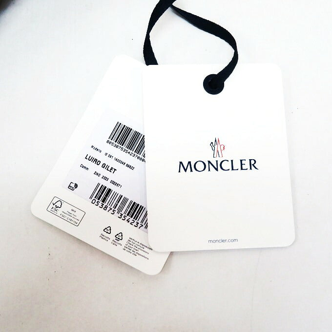 MONCLER LUIRO Hooded Down Vest Black Size 1
