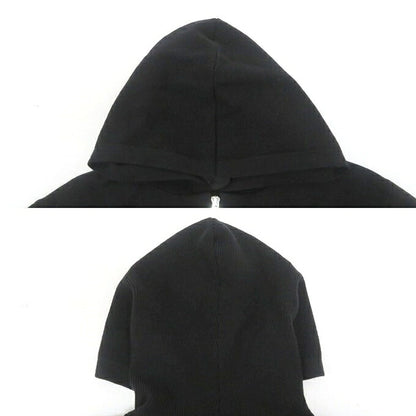 MONCLER Full Knit Zip-Up Hoodie Black Size S