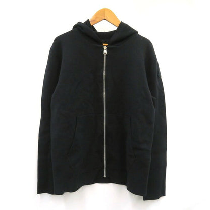 MONCLER Full Knit Zip-Up Hoodie Black Size S