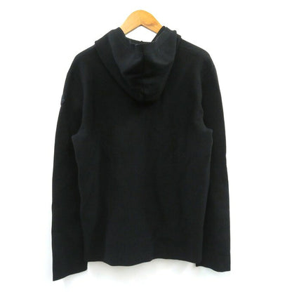 MONCLER Full Knit Zip-Up Hoodie Black Size S
