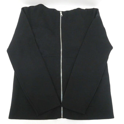 MONCLER Full Knit Zip-Up Hoodie Black Size S