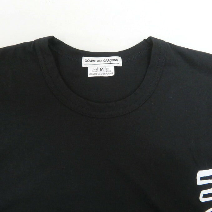 COMME des GARCONS Message Print T-Shirt Black Size M
