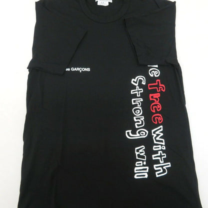 COMME des GARCONS Message Print T-Shirt Black Size M