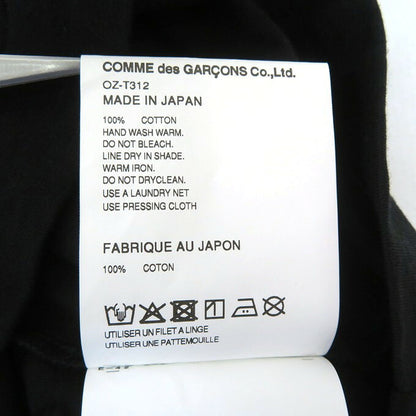 COMME des GARCONS Message Print T-Shirt Black Size M
