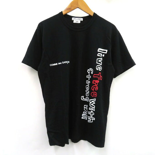 COMME des GARCONS Message Print T-Shirt Black Size M