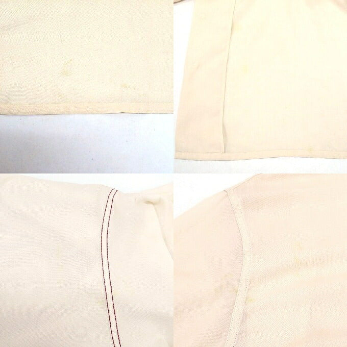 WACKO MARIA 23SS 50'S Long Sleeve Open Collar Shirt Ivory Size XXL