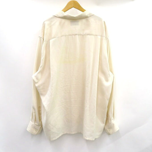 WACKO MARIA 23SS 50'S Long Sleeve Open Collar Shirt Ivory Size XXL