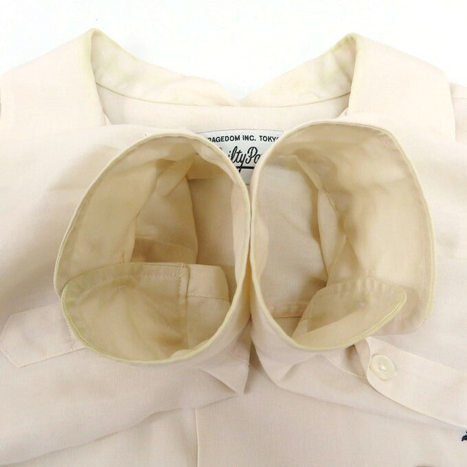 WACKO MARIA 23SS 50'S Long Sleeve Open Collar Shirt Ivory Size XXL