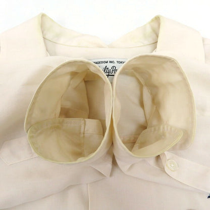 WACKO MARIA 23SS 50'S Long Sleeve Open Collar Shirt Ivory Size XXL