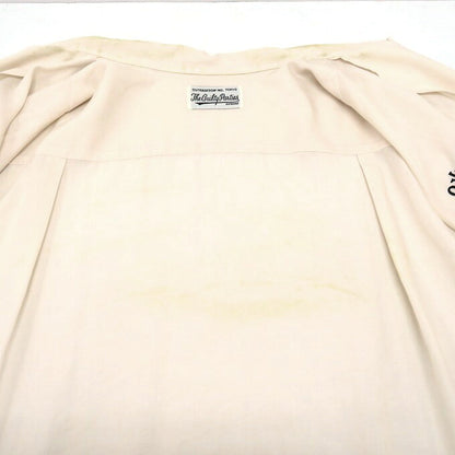 WACKO MARIA 23SS 50'S Long Sleeve Open Collar Shirt Ivory Size XXL
