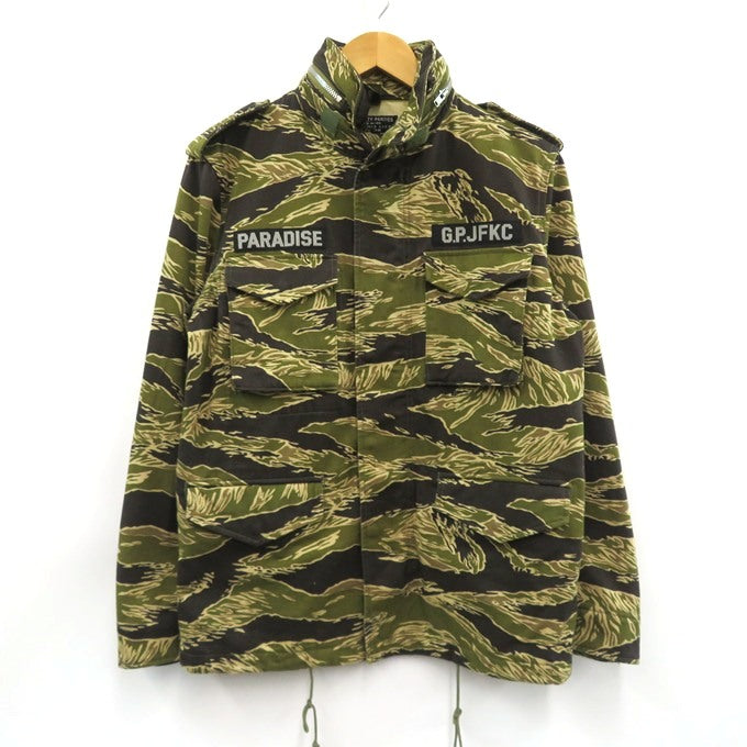 WACKO MARIA M-65 Tiger Camo Military Jacket Khaki