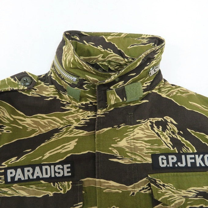 WACKO MARIA M-65 Tiger Camo Military Jacket Khaki