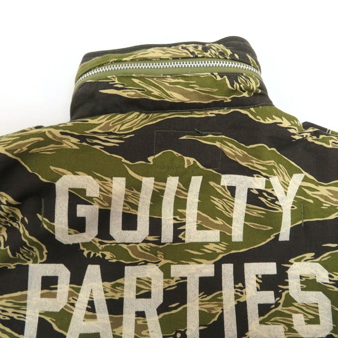 WACKO MARIA M-65 Tiger Camo Military Jacket Khaki