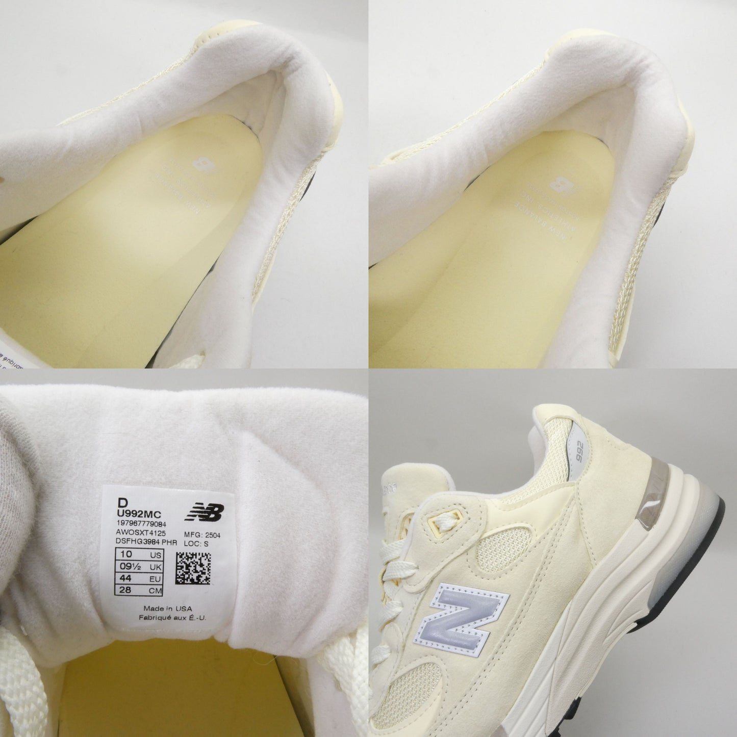 New Balance U992MC "Calcium" Made in USA Sneakers Size 10