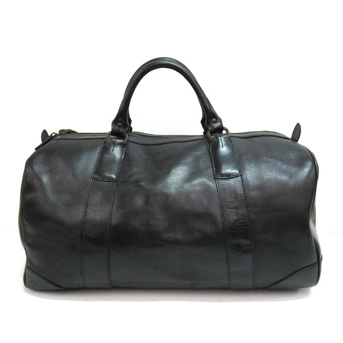 POLO RALPH LAUREN Leather Boston Bag Black