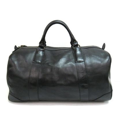 POLO RALPH LAUREN Leather Boston Bag Black