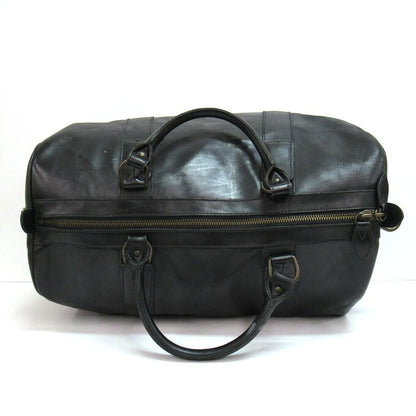 POLO RALPH LAUREN Leather Boston Bag Black