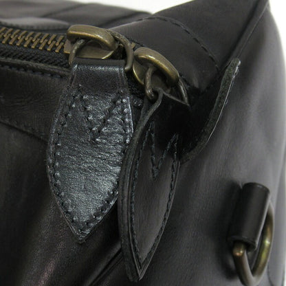 POLO RALPH LAUREN Leather Boston Bag Black
