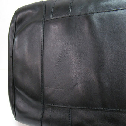 POLO RALPH LAUREN Leather Boston Bag Black