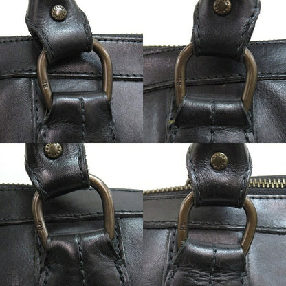 POLO RALPH LAUREN Leather Boston Bag Black