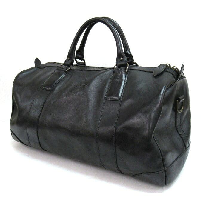 POLO RALPH LAUREN Leather Boston Bag Black