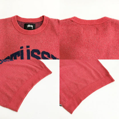 STUSSY Stussy Sport Logo Knit Sweater Red Size M