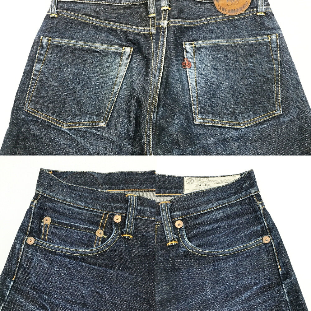 THREE KINGDOMS OVERALLS Standard Straight Jeans Blue Size 31