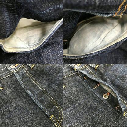 THREE KINGDOMS OVERALLS Standard Straight Jeans Blue Size 31