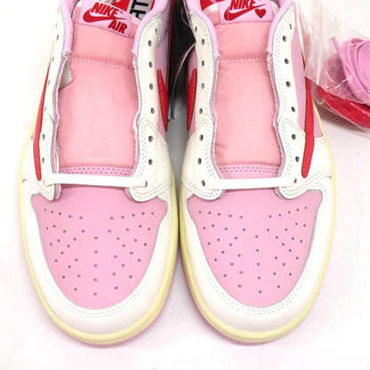 NIKE Air Jordan Travis Scott 1 Low Sneakers Pink Size 28cm